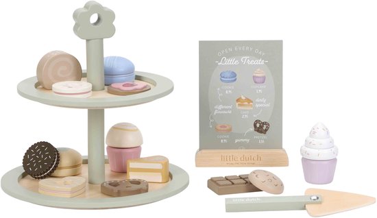 LITTLE DUTCH ETAGERE MET GEBAK - 6 10 20 30 40 50 60 70 80 90 100 110 118 - 0010538537