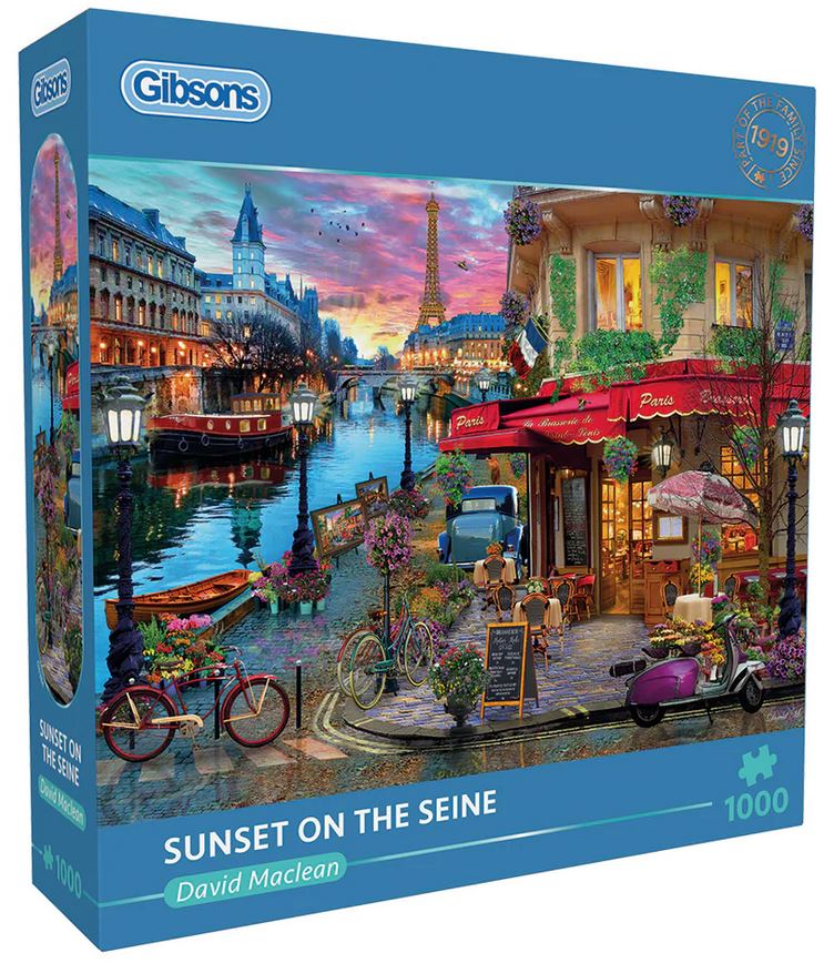 GIBSON SUNSET ON SEINE PUZZEL 1000 ST - 6 10 20 30 40 50 60 70 80 90 100 110 120 130 140 149 - 0010538606
