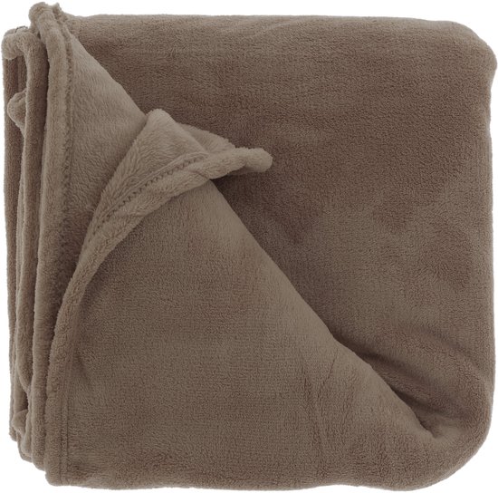 PLAID CLAUDI 130X160 CM TAUPE - 6 10 20 30 40 50 60 70 80 90 100 110 120 130 140 150 160 170 173 - 0010538836