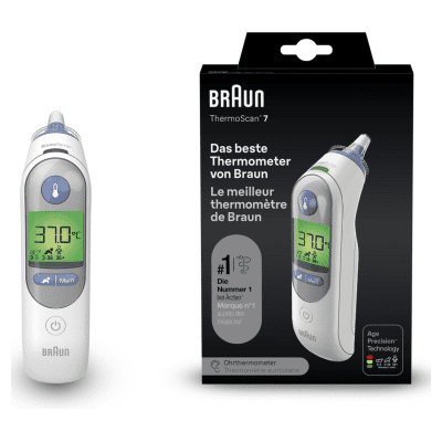 BRAUN OORTHERMOMETER THERMOSCAN 7 - 6 10 20 30 40 50 60 70 80 90 100 110 120 130 140 150 160 170 180 190 199 - 0010554549