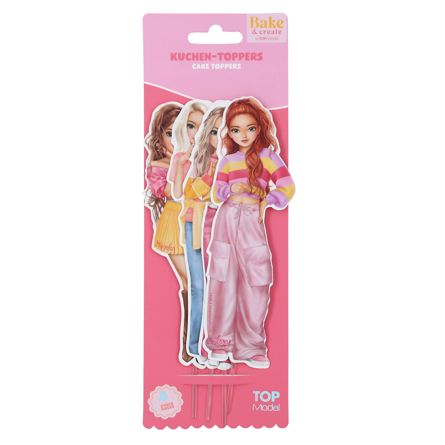 TOPMODEL TAARTTOPPERS, 4 STUKS BAKE AND - 6 10 20 30 40 50 60 70 80 90 100 110 120 130 140 150 160 170 180 190 200 210 220 226 - 0010539665