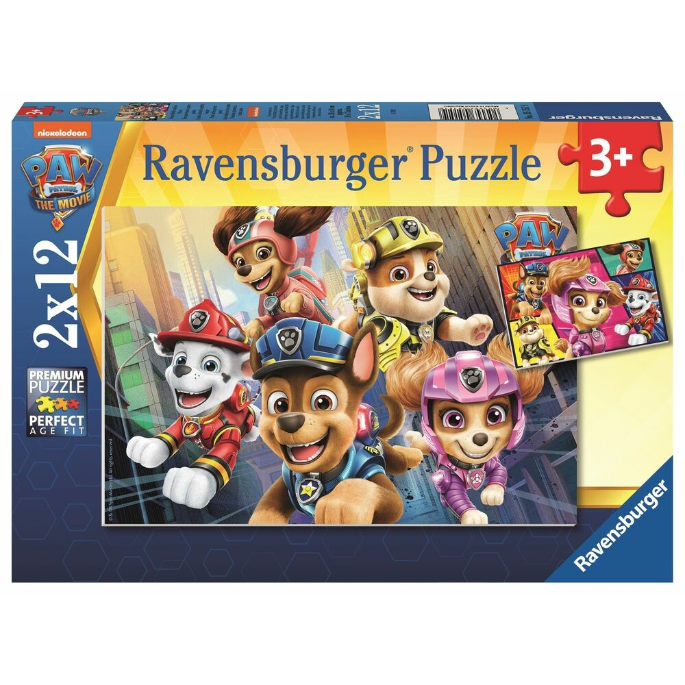 PUZZEL PAW PATROL MOVIE 2X12 STUKJES - 603 1519 - 526453