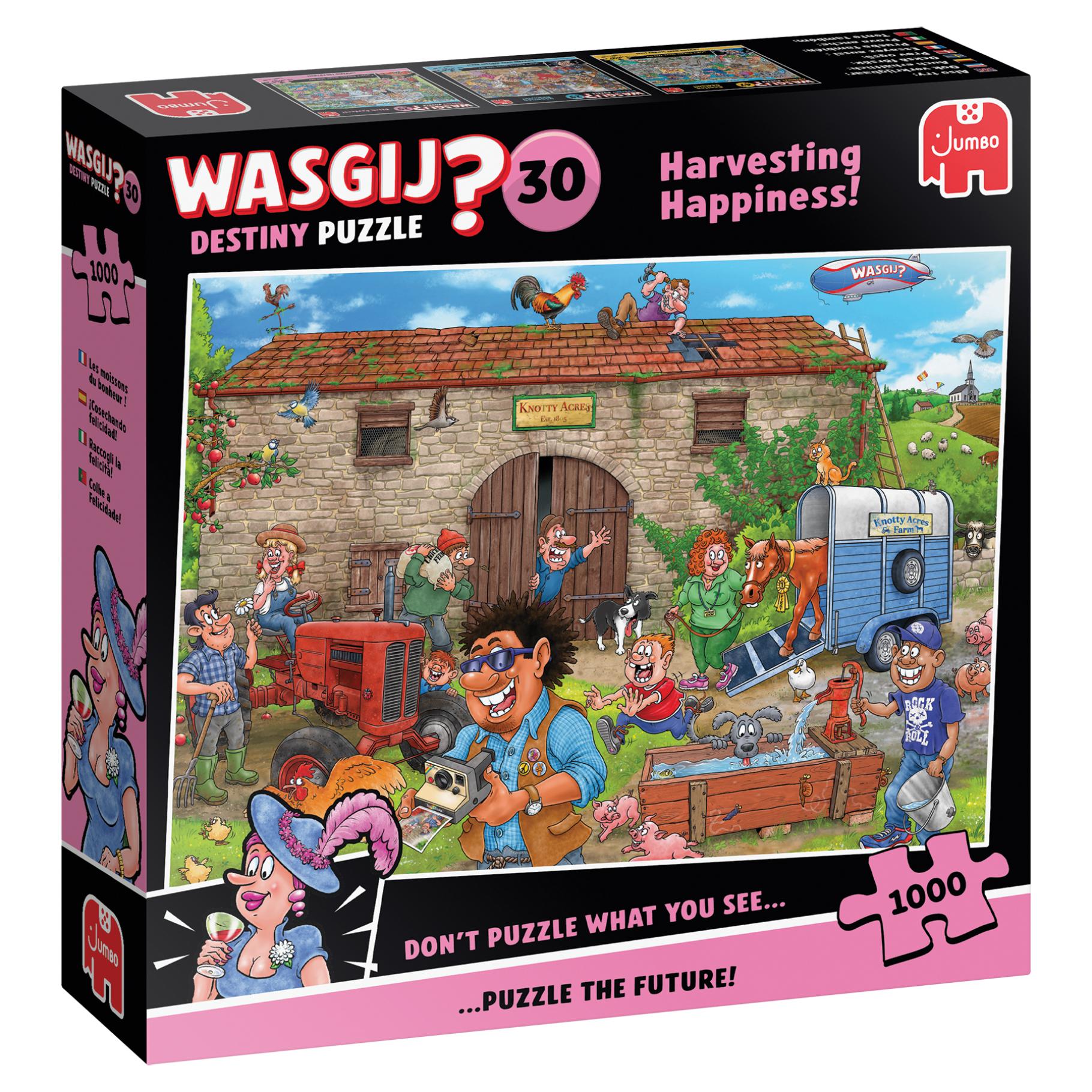 PUZZEL WASGIJ GELUK OOGSTEN 1000 ST - 613 0514 - 509330