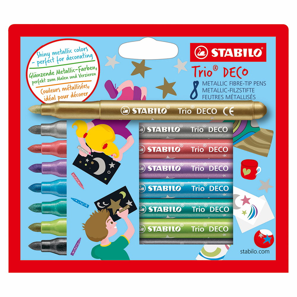 STABILO TRIO DECO ETUI 8 STUKS - 650 3778 - 513236