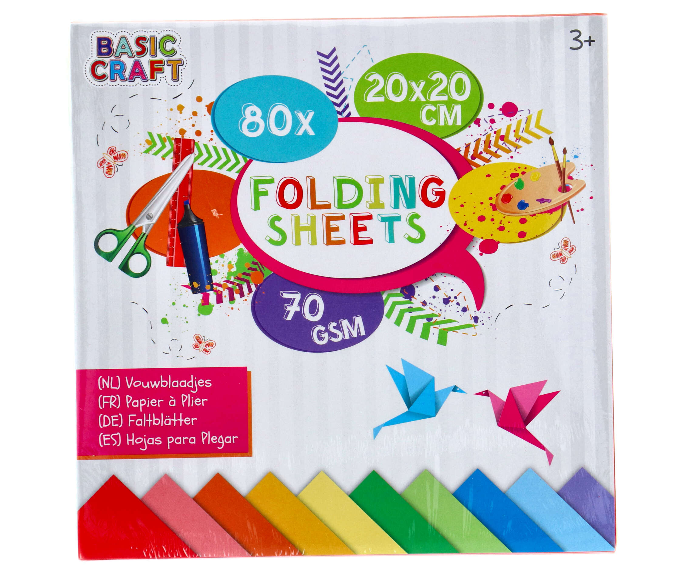 VOUWBLAADJES 20X20 CM 80 STUKS - 657 1603 - 535236