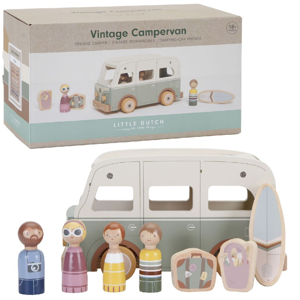 LITTLE DUTCH VINTAGE BUSJE HOUT 25 CM - 7 10 14 - 522250