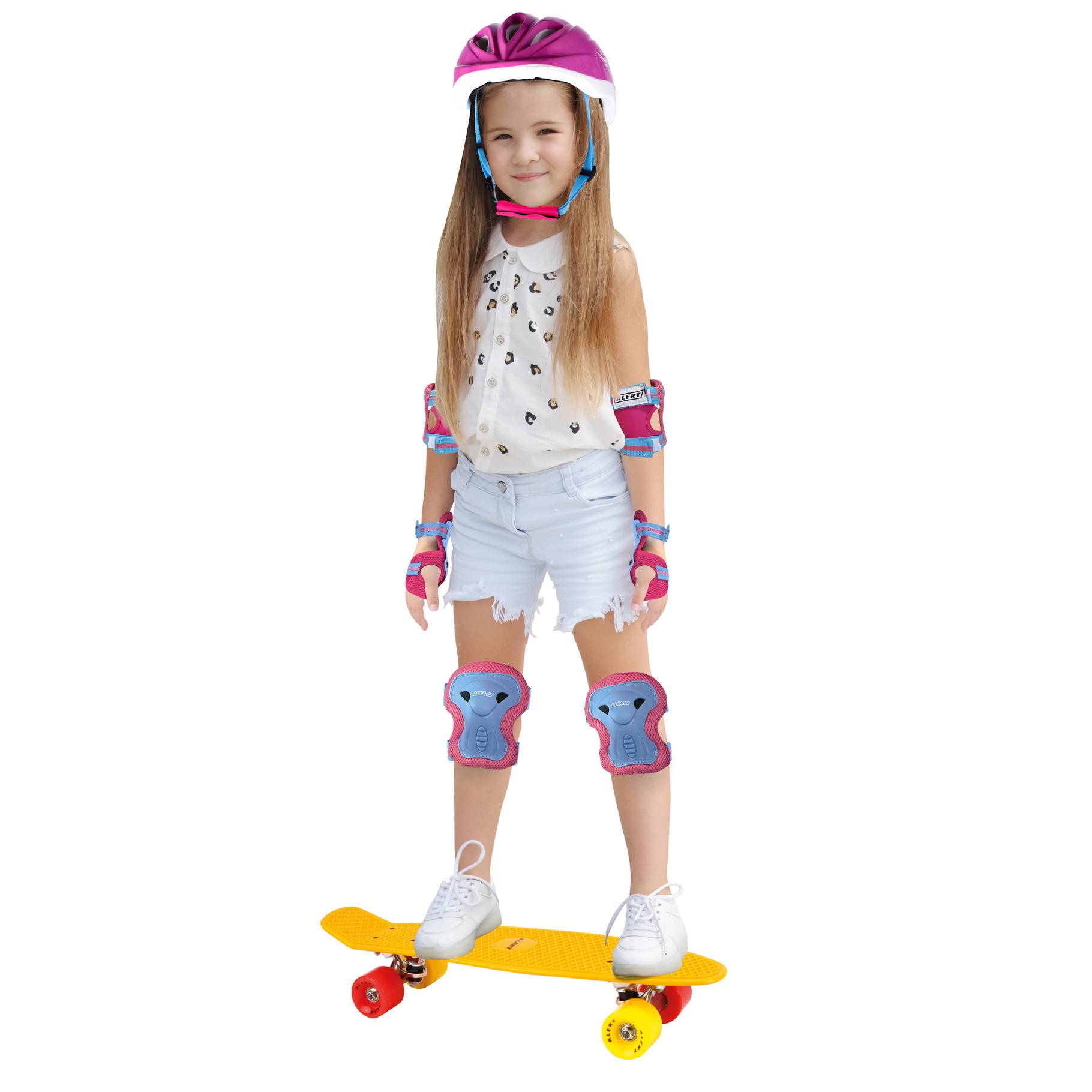 ALERT SKATEBOARD 55CM NEON ORANJE - 734 1222 - 519690