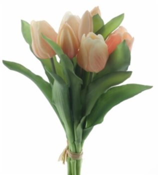 KUST TULP BOEKET FLAMINGO NET ECHT! 7 ST - 8 10 20 30 40 50 60 65 - 330727