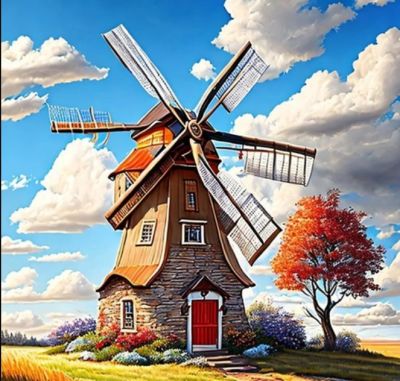 DIAMOND PAINTING WINDMOLEN 30X40CM - 8 10 20 30 40 50 60 70 80 90 100 110 120 130 140 142 - 0010539434