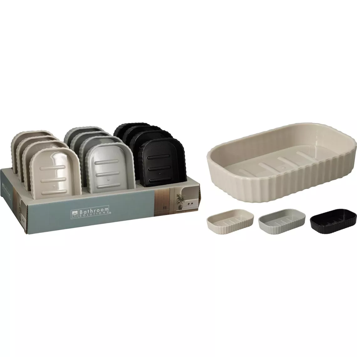 ZEEPBAKJE KUNSTSTOF 3 ASSORTI KLEUR - 8 10 20 30 40 50 60 70 80 90 100 110 120 130 140 144 - 071642