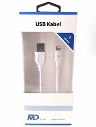 USB KABEL WIT VOOR IPHONE 1M WIT - 8 8 - 534700