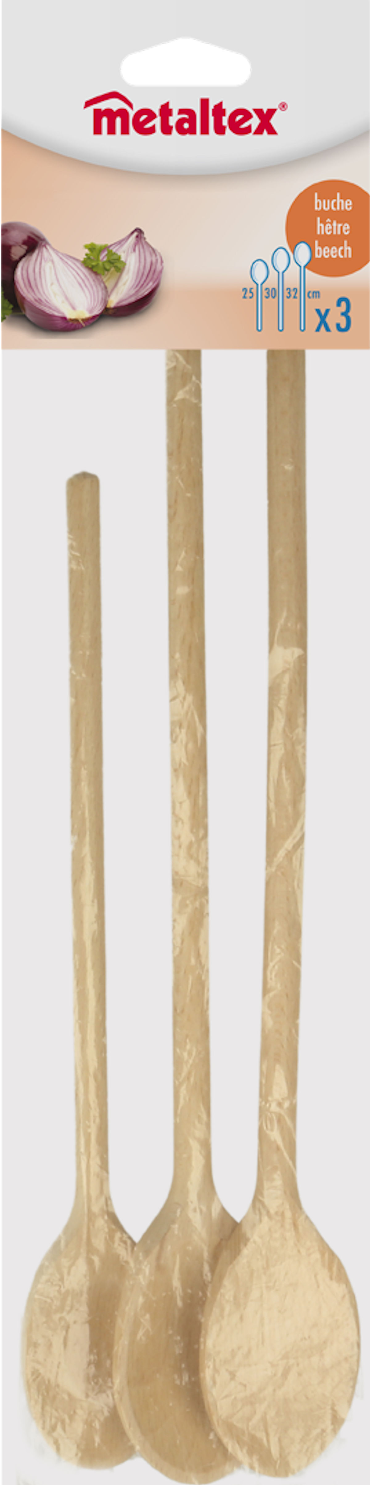 WESTMARK POLLEPELS HOUT 3 STUKS - 8002525705004 - 535031
