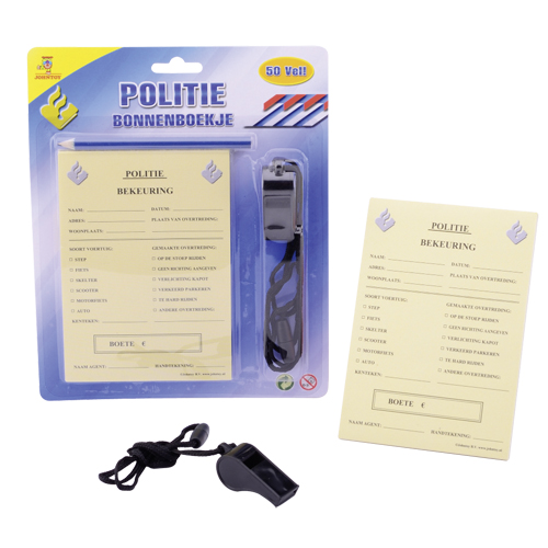 POLITIE BONNENBOEKJE + POTLOOD EN FLUIT - 804 6602 - 219219