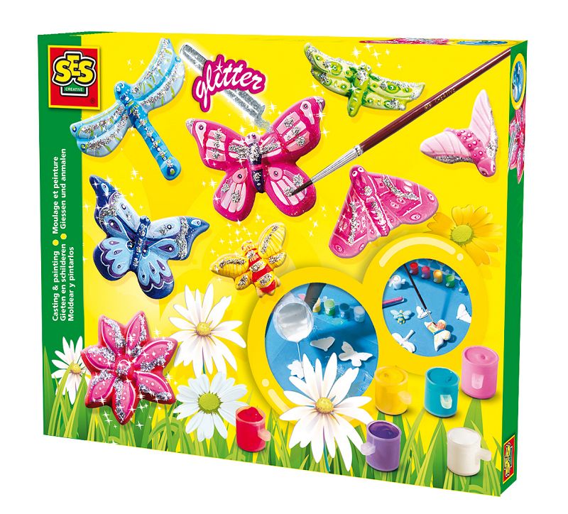SES VLINDERS GIETEN EN SCHILDEREN - 8710341011314 - 301017