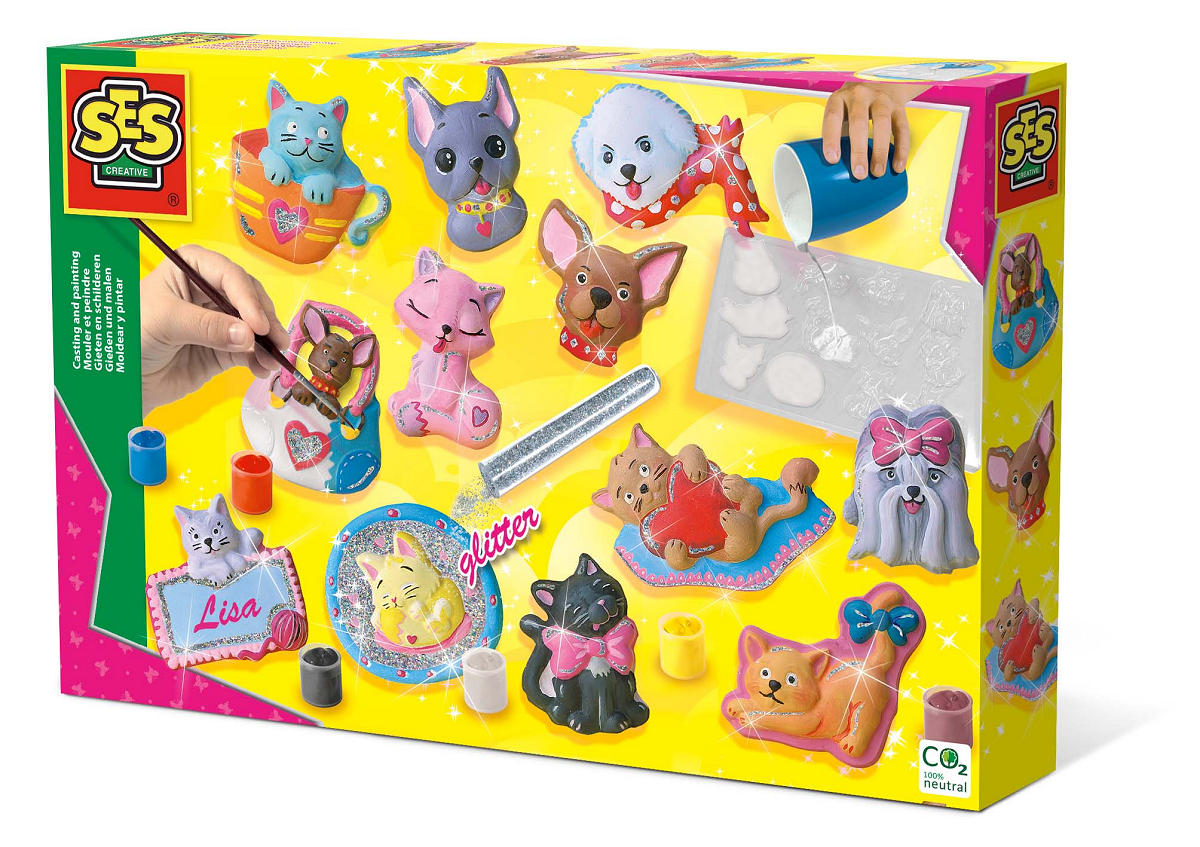 SES FIGUREN GIETEN KAT HOND - 8710341011543 - 327639