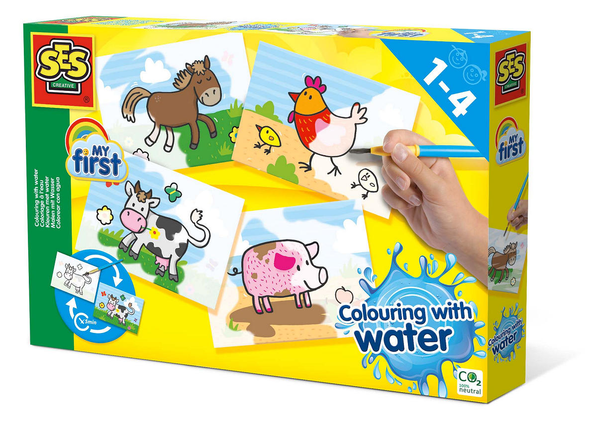 SES KLEUREN MET WATER BOERDERIJ DIEREN - 8710341144555 - 512372