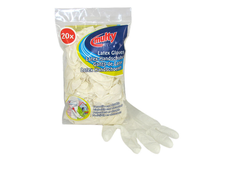 MULTY LATEX HANDSCHOENEN 20 STUKS - 8710648094201 - 345123