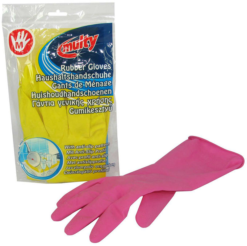 HUISHOUDHANDSCHOEN MULTY  MAAT L - 8710648900489 - 299606