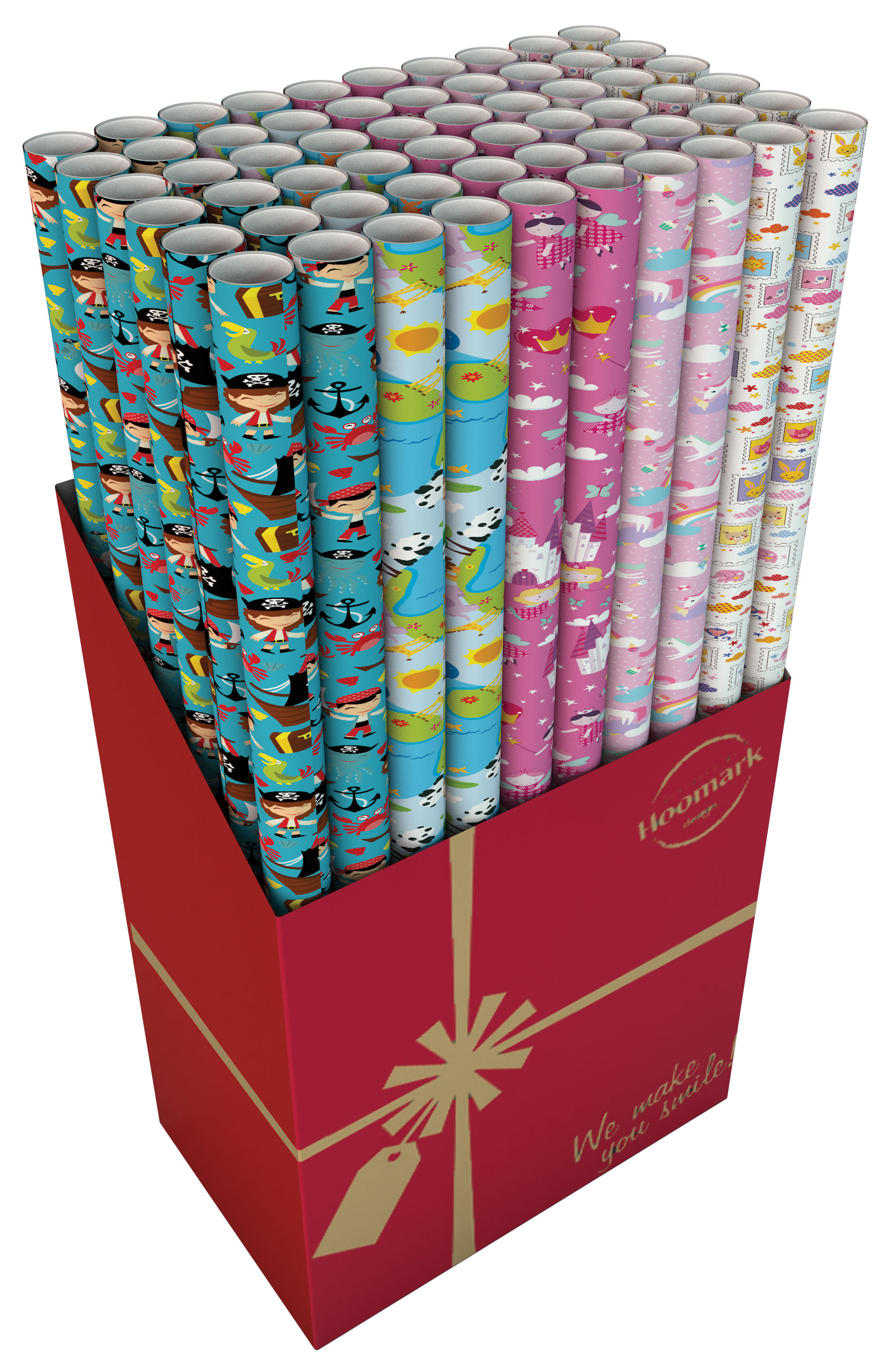 KADOPAPIER KINDER 5 ASSORTI 200 X 70 CM - 8710675075105 - 016477