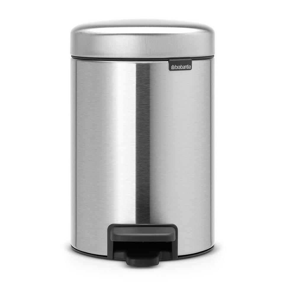 PEDAALEMMER 3LTR NEWICON MATT STEEL - 8710755113222 - 417798