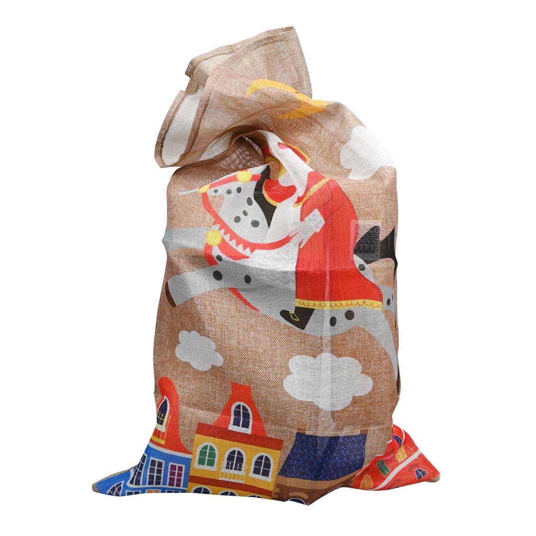 ZAK VAN SINTERKLAAS BEDRUKT 80X50CM - 8711851703003 - 0010547654