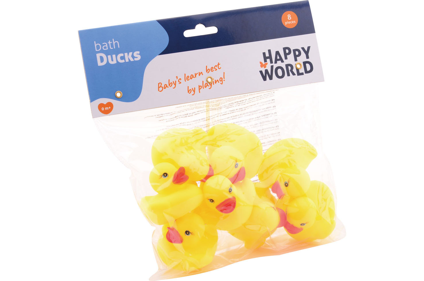 HAPPY WORLD BADEENDJES 8 IN ZAK - 8711866221967 - 306855