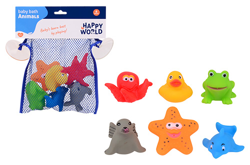 HAPPY WORLD 6 BADSPEELTJES - 8711866222742 - 526411