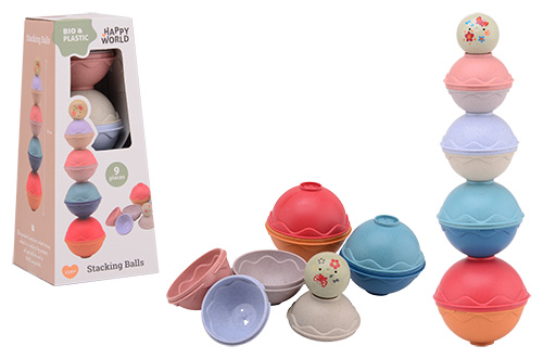 HAPPY WORLD STAPELBEKERS BIO PLASTIC - 8711866222858 - 262914