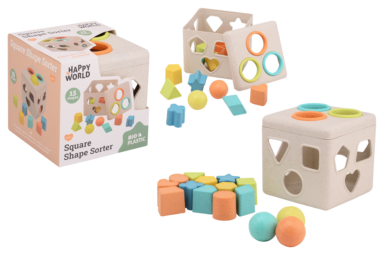 HAPPY WORLD VORMENSTOOF BIOPLASTIC - 8711866222889 - 535105