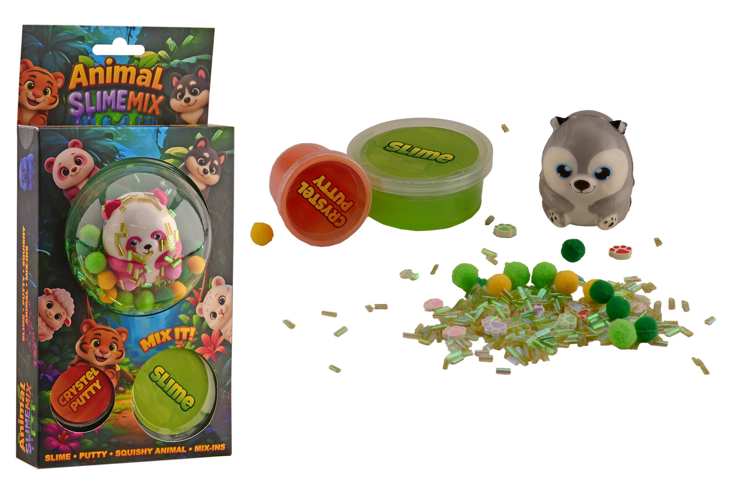 JUNGLE MULTIPACK PUTTY SLIME & SQUEEZE - 8711866246632 - 0010554769