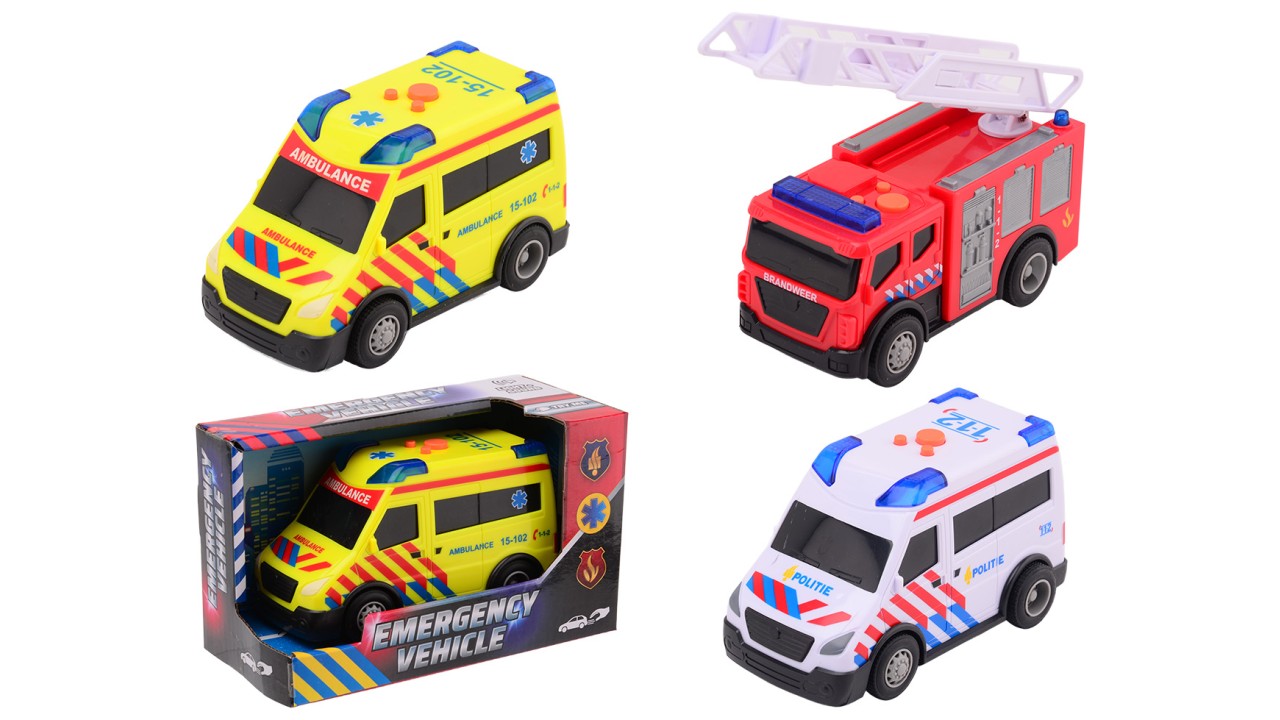 HULPVOERTUIGEN LICHT & GELUID 3 ASSORTI - 8711866262069 - 483300