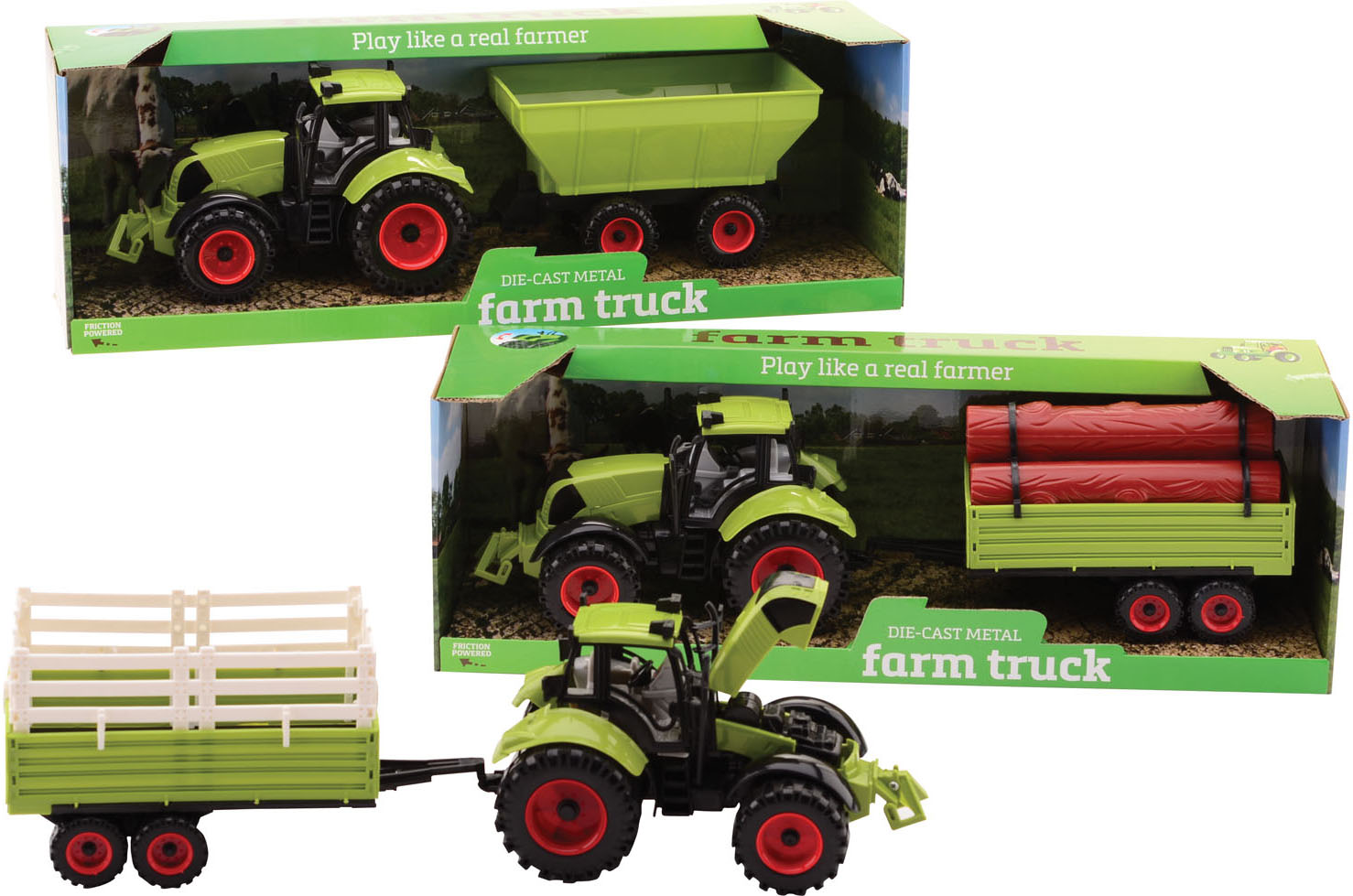 FARM MASTER TRACTOR SPEELSET GROOT ASS - 8711866269433 - 343033