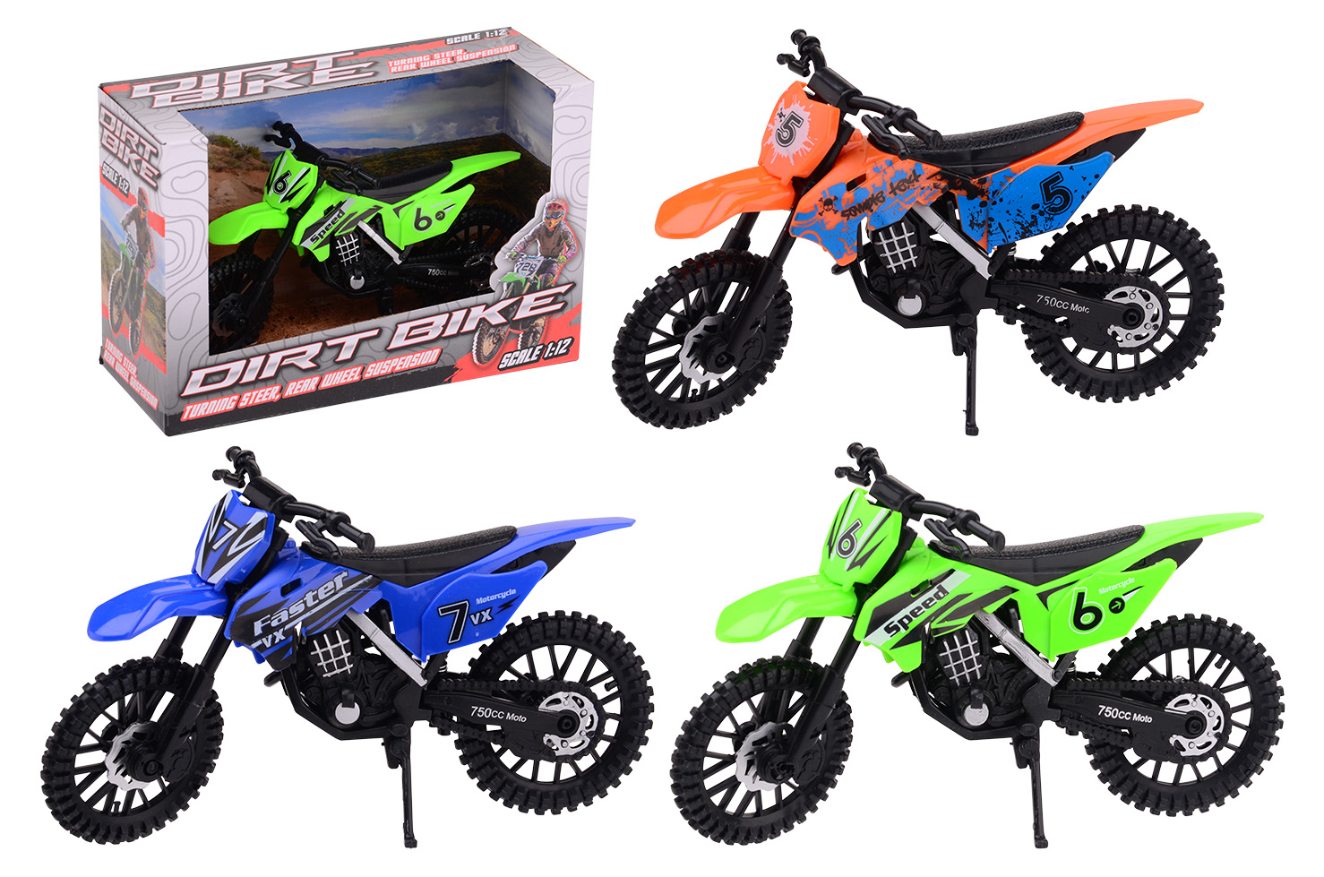 DIRTBIKE IN DOOS 3 ASSORTI - 8711866269921 - 482346
