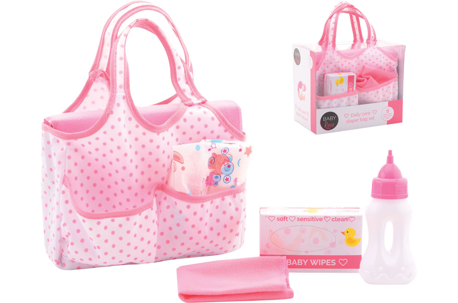 BABY ROSE LUIERTAS MET ACCESSOIRES - 8711866276165 - 499477