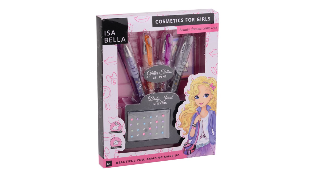 ISABELLA GLITTER TATTOO SET IN DOOS - 8711866276899 - 531985