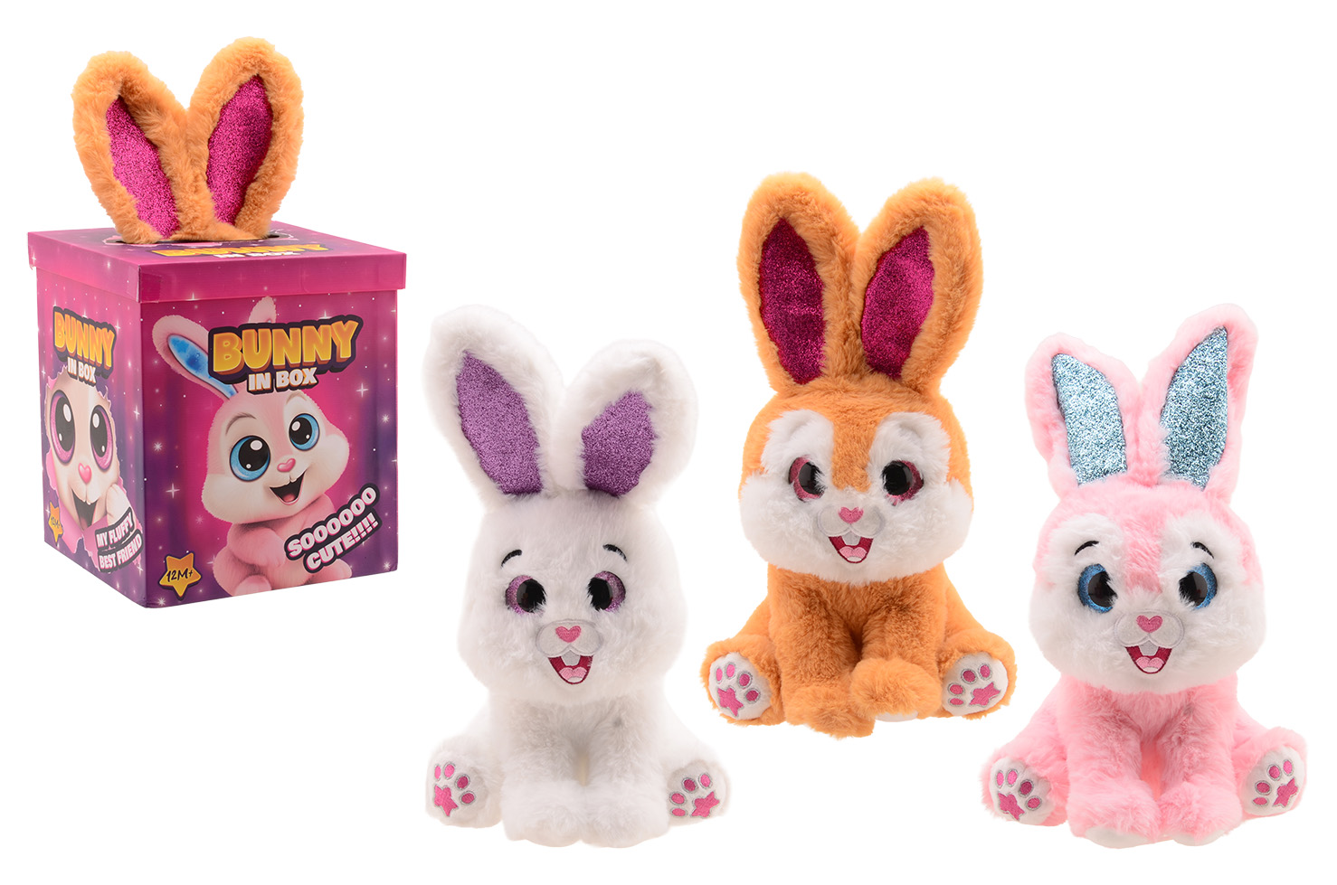 PLUSH & PLAY - SURPRISE KONIJN IN DOOS - 8711866277452 - 0010548022