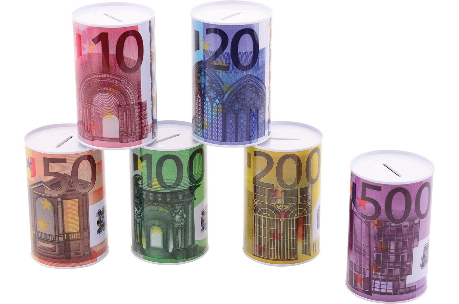 METALEN SPAARPOT MET EUROBILJET - 8711866281657 - 499483