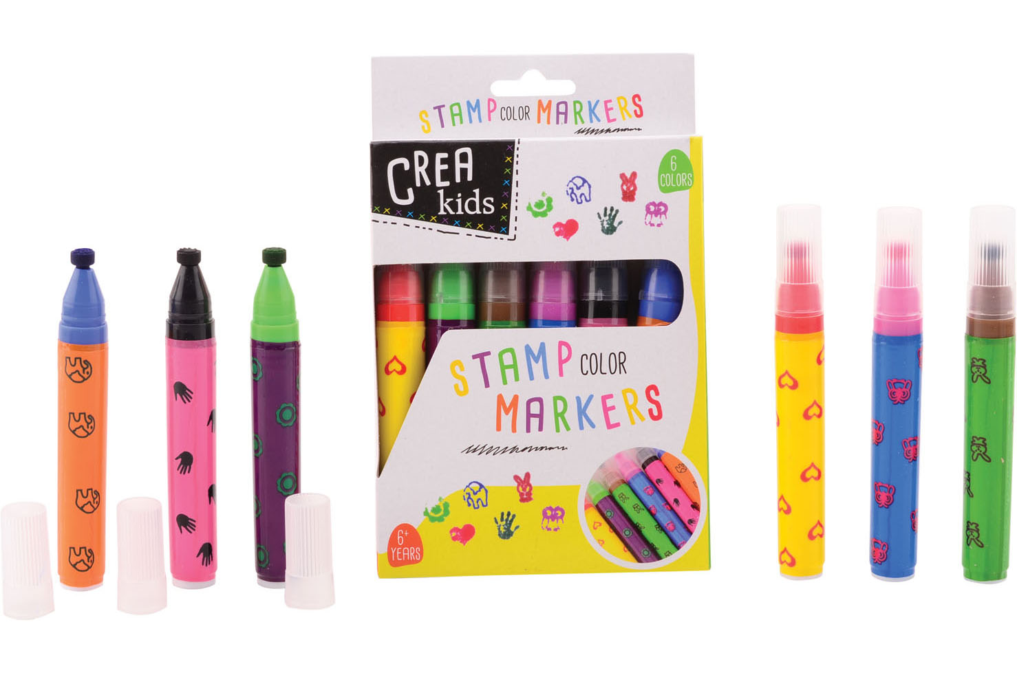 CREA KIDS STEMPEL MARKERS 6 STUKS - 8711866283101 - 499487