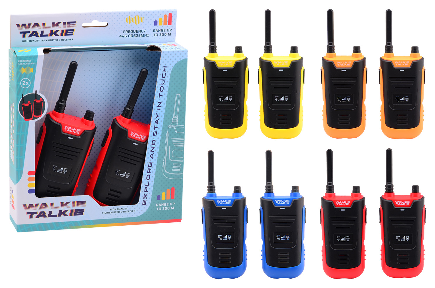 WALKIE TALKIE 300 METER BEREIK - 8711866300341 - 502681
