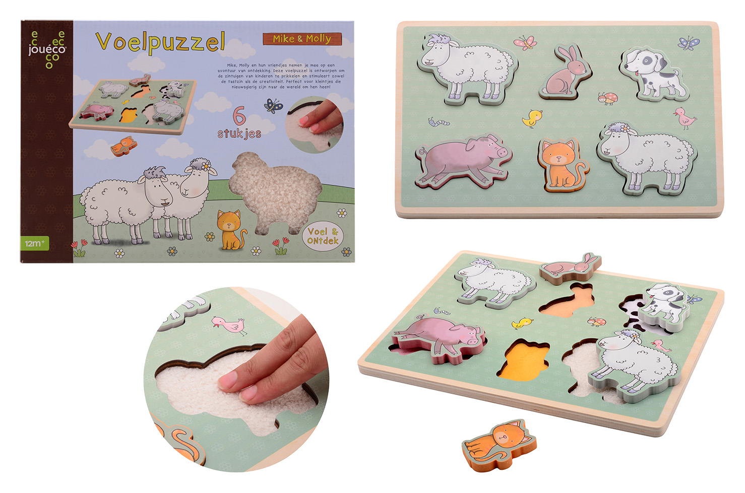 MIKE & MOLLY - ZACHTE VAKJES PUZZEL - 8711866801756 - 0010548149