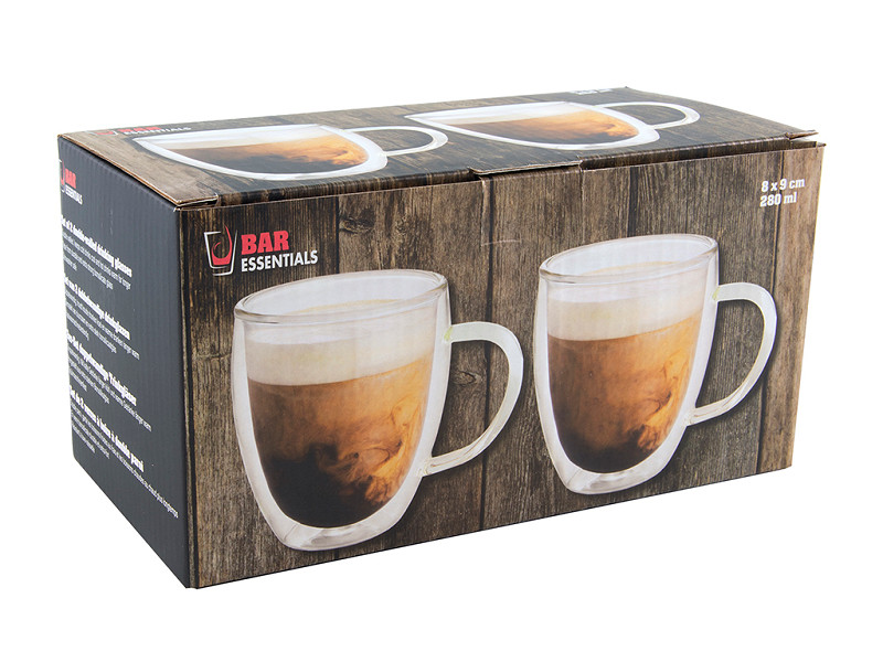 DUBBELWANDIGE DRINKGLAZEN SET A 2 STUKS - 8712442689515 - 512721