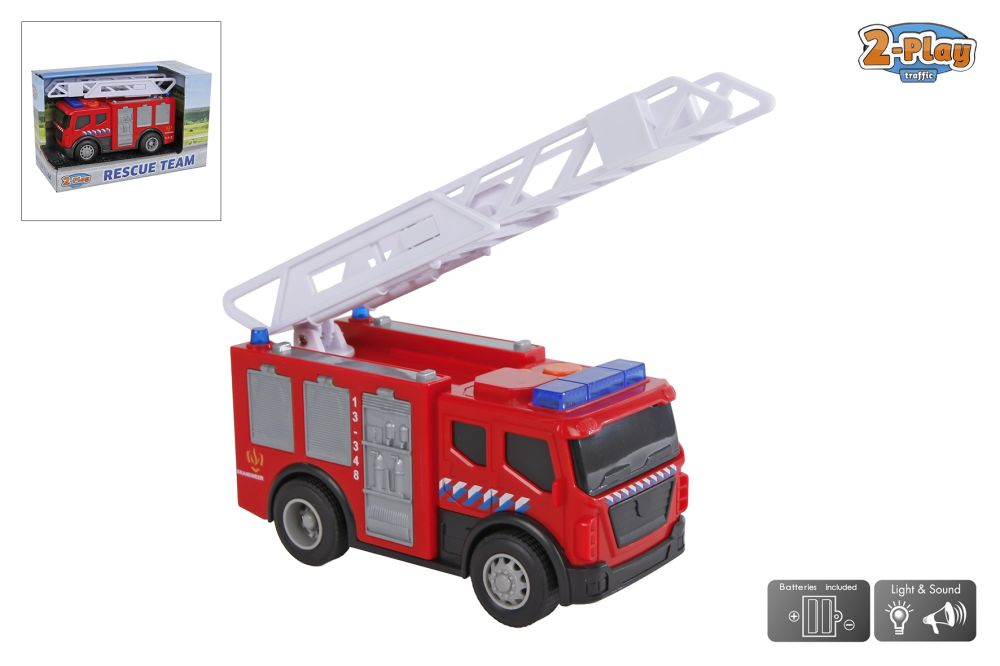 2PLAY BRANDWEER LICHT &amp; GELUID 14 CM - 8713219493236 - 534090