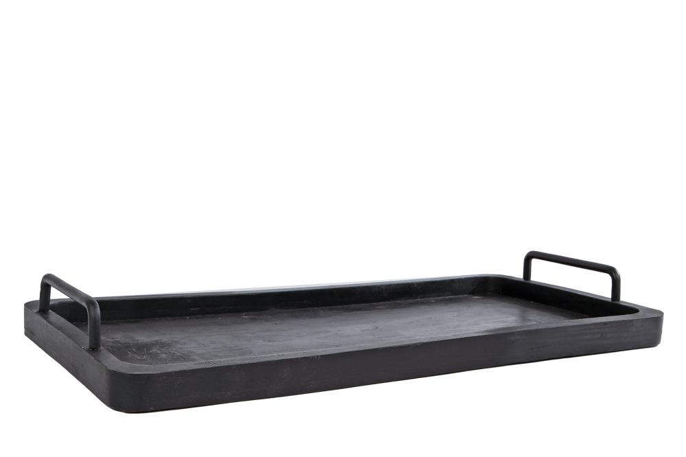 DIENBLAD ZWART 60X33 CM HANDVAT METAAL - 8713219493311 - 524411