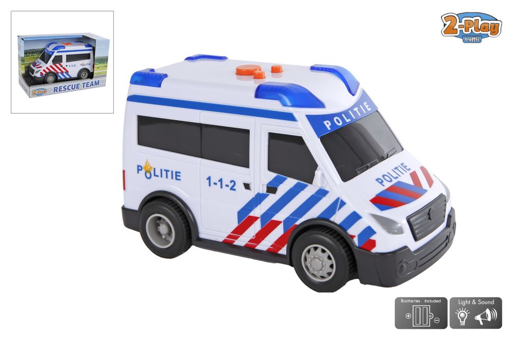 2PLAY POLITIE LICHT &amp; GELUID 14 CM - 8713219493335 - 534091