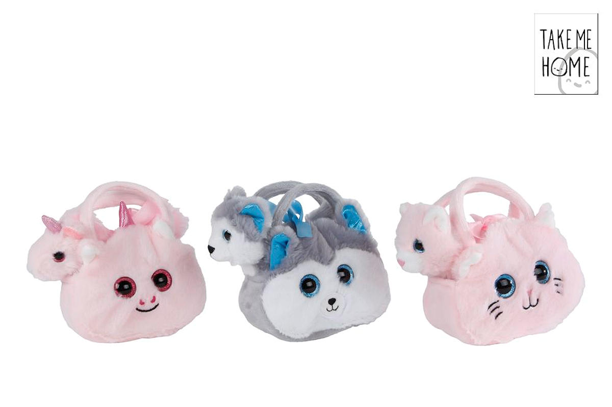 PLUCHE IN TASJE 3 ASSORTI - 8713219517048 - 535631