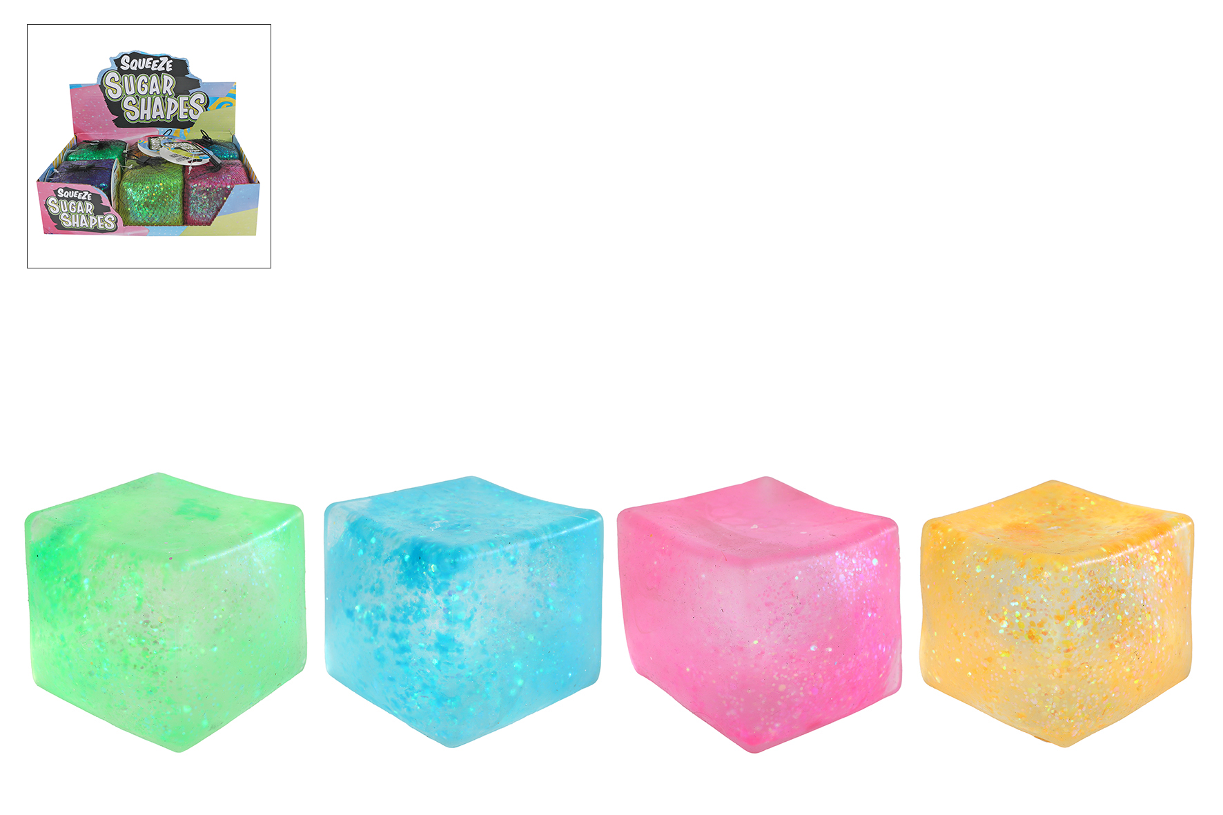 SLOW RISE MEGA SUGAR KUBUS 4ASS 7X7X7CM - 8713219576182 - 0010554695