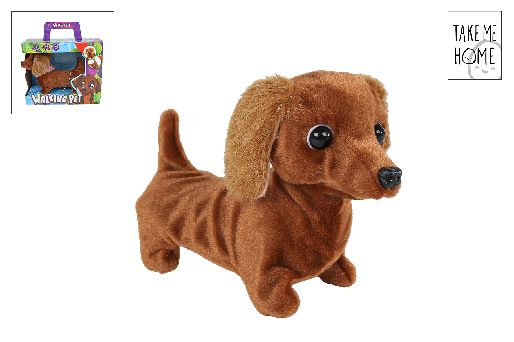 TECKEL LOOPHOND 19 CM OP BATTERIJEN - 8713219578032 - 521400