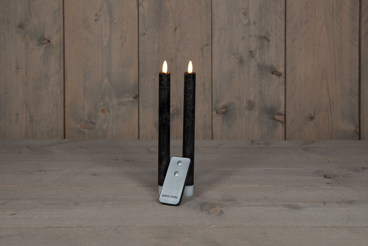 LED KAARS RUSTIEK DINER 23 CM ZWART - 8713619415579 - 533279