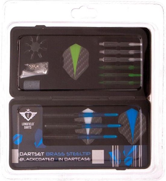 LONGFIELD DARTPIJLEN SET IN ETUI - 8716096017366 - 482096