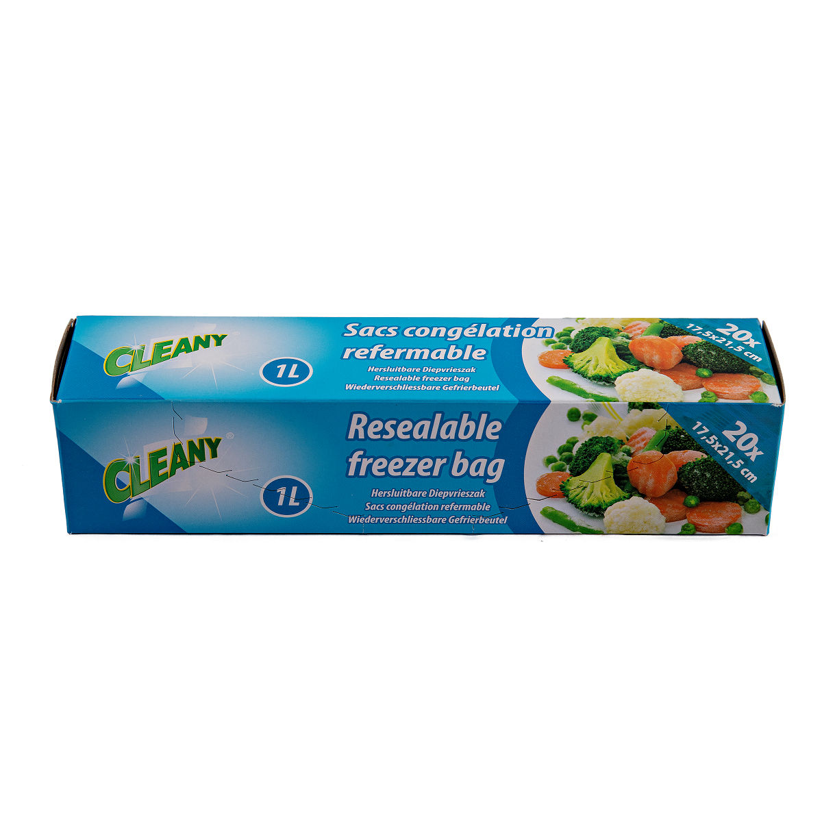 CLEANY DIEPVRIESZAK HERSLUITBAAR 1 LITER - 8717438769493 - 531158